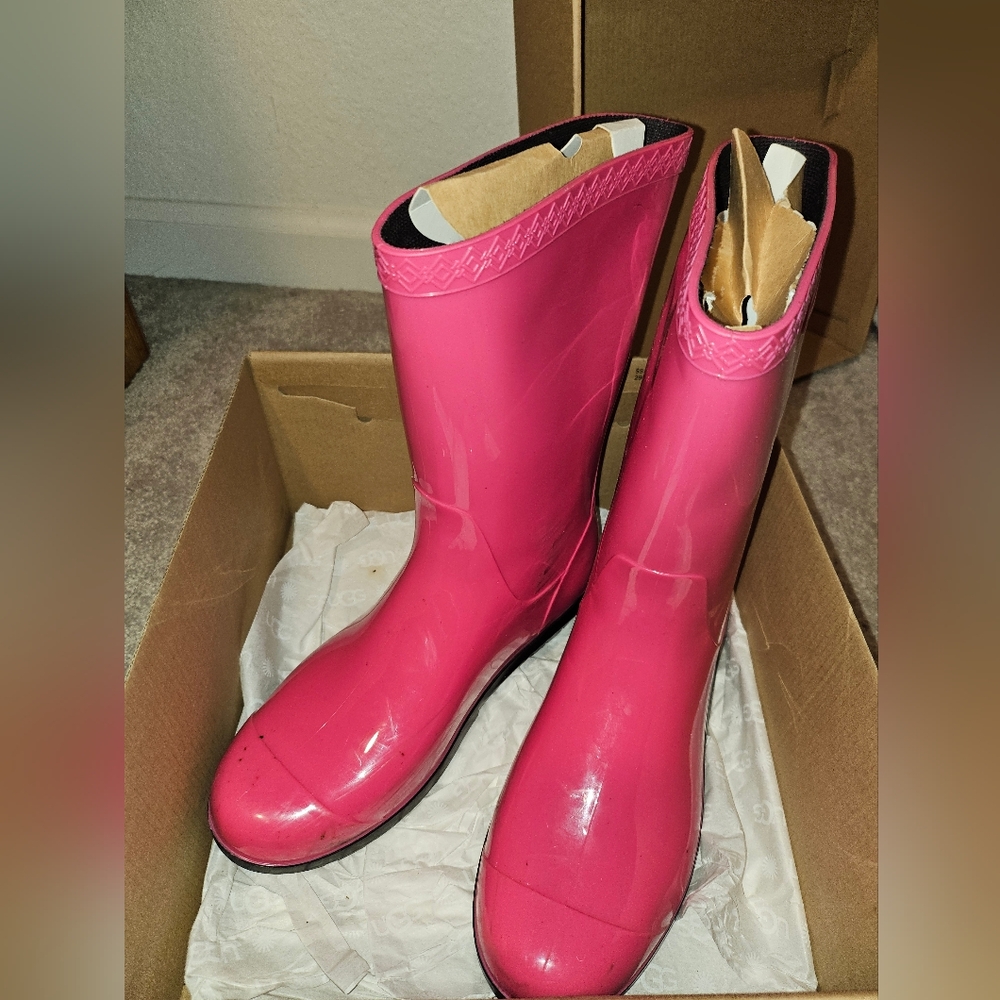 Pink Girl's Rain Boots - Picture 7 of 11